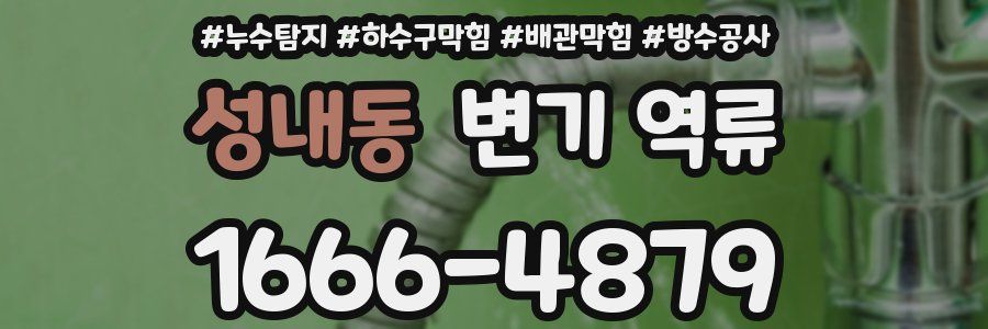성내동 변기 역류
