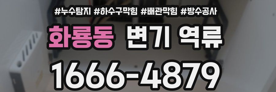 화룡동 변기 역류