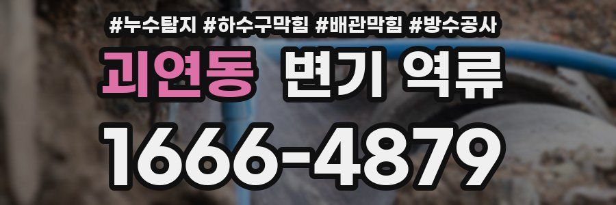 괴연동 변기 역류