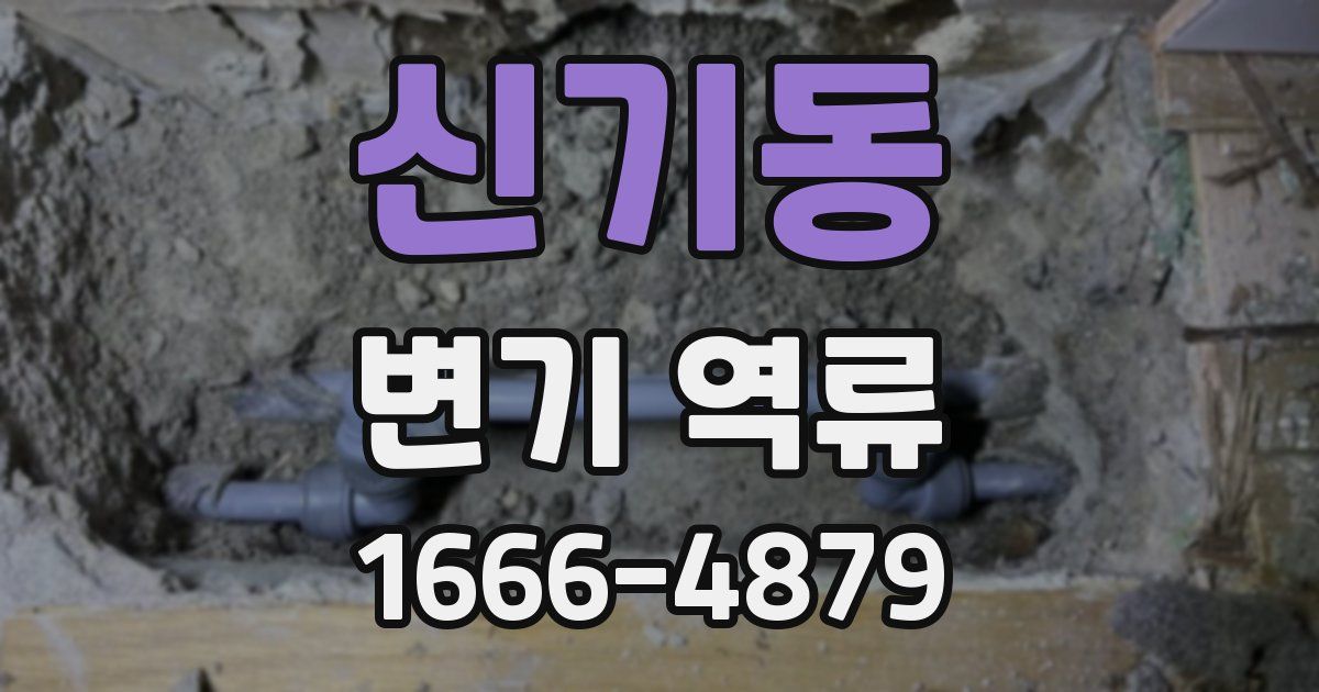 신기동 변기 역류