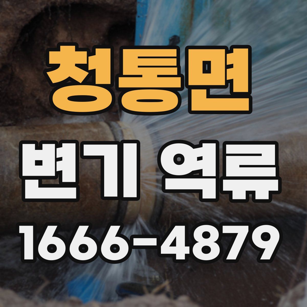 청통면 변기 역류