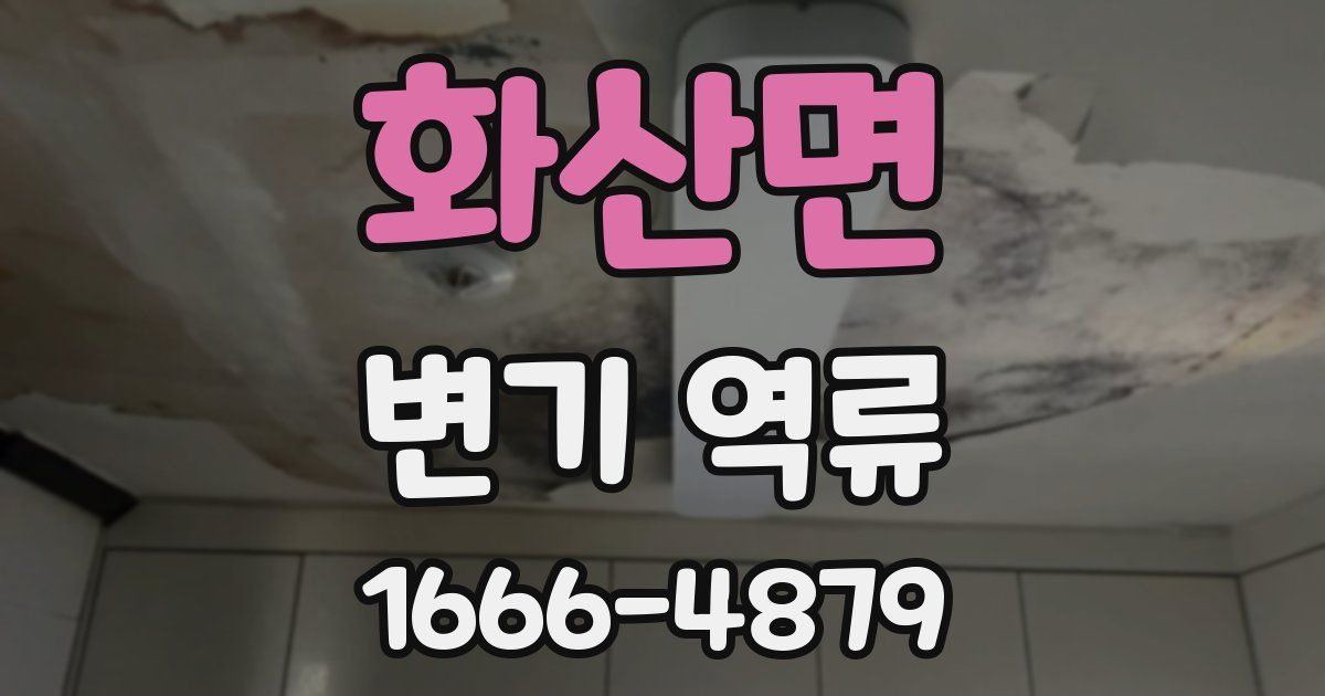 화산면 변기 역류