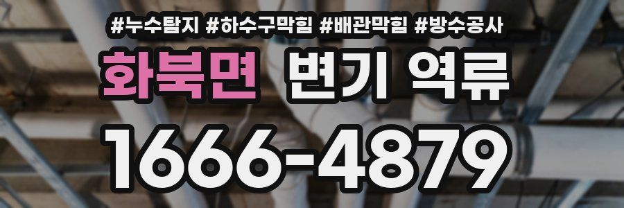 화북면 변기 역류