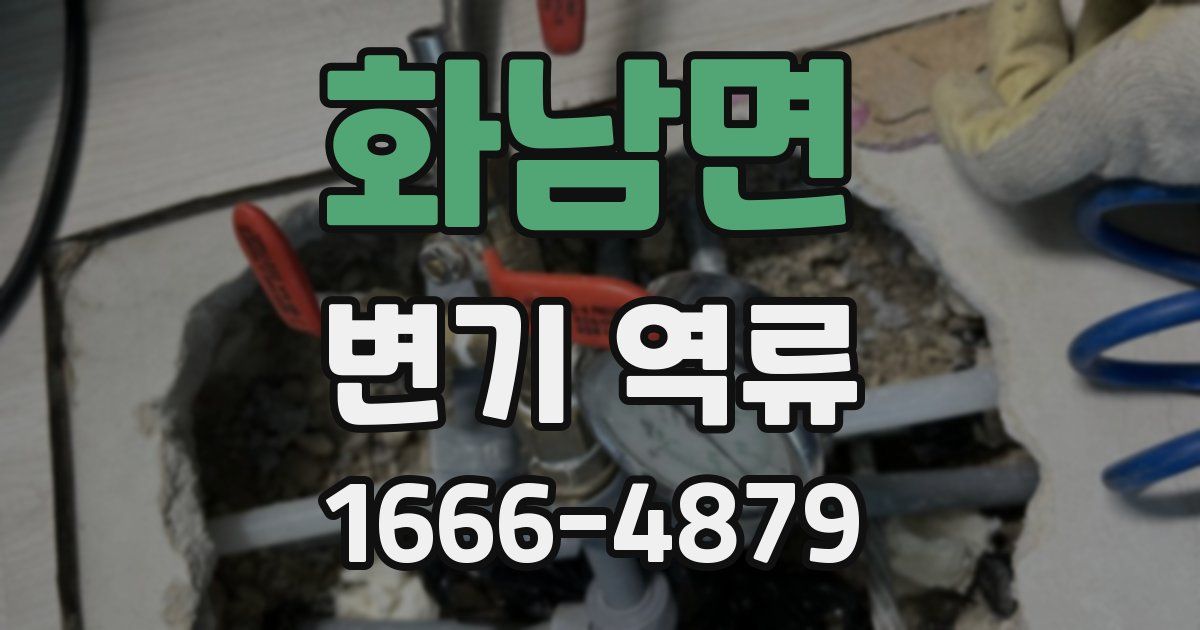 화남면 변기 역류