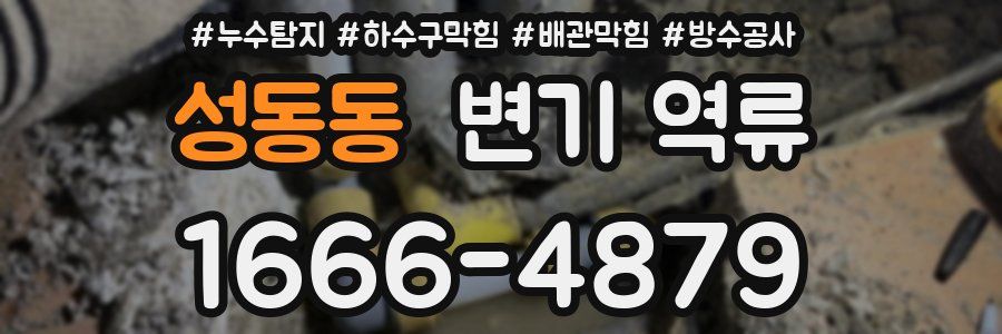 성동동 변기 역류