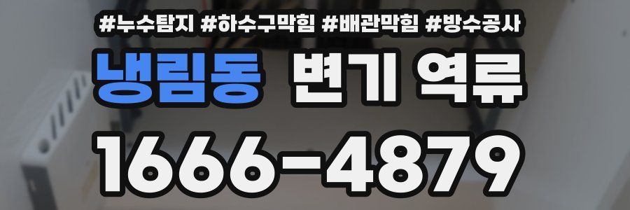 냉림동 변기 역류