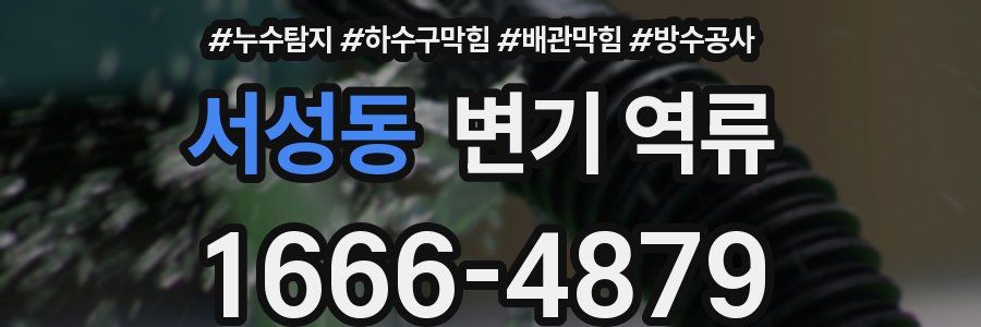 서성동 변기 역류