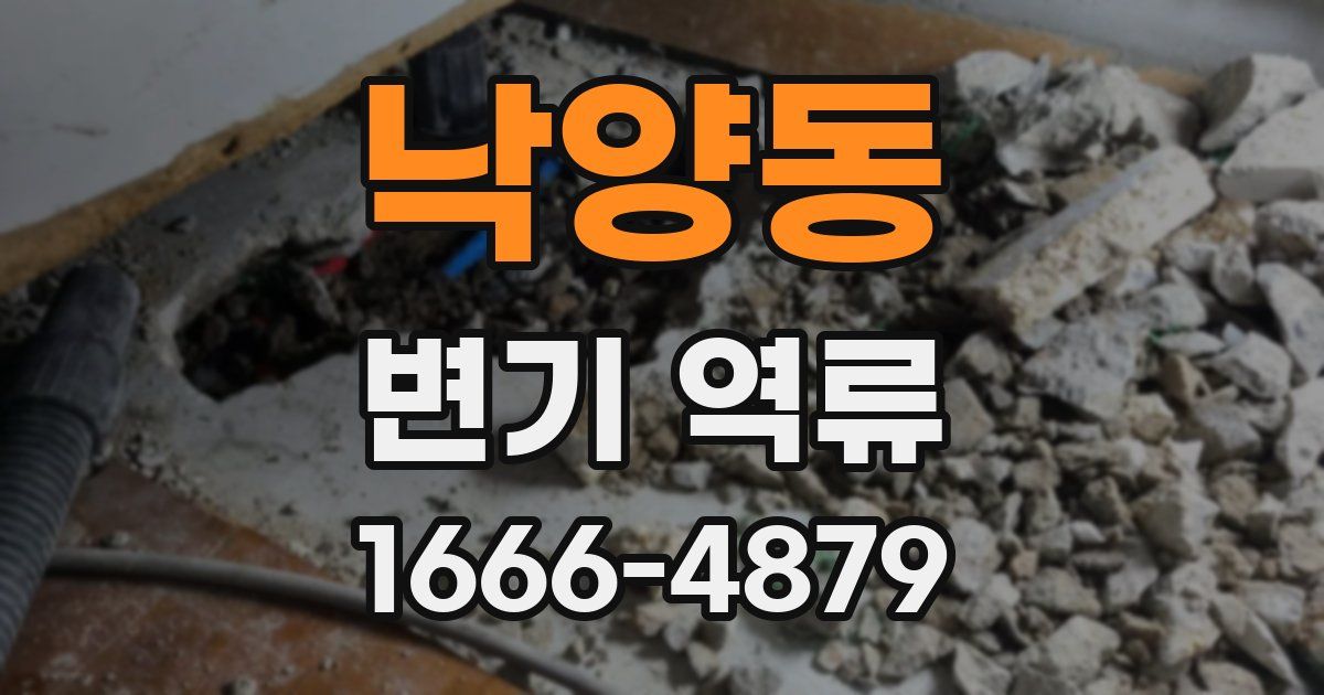 낙양동 변기 역류