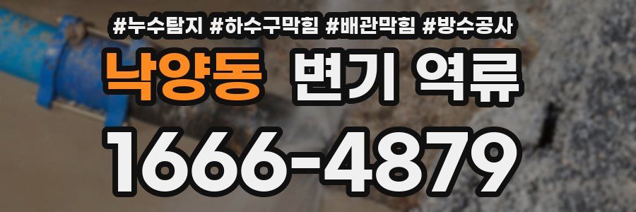 낙양동 변기 역류