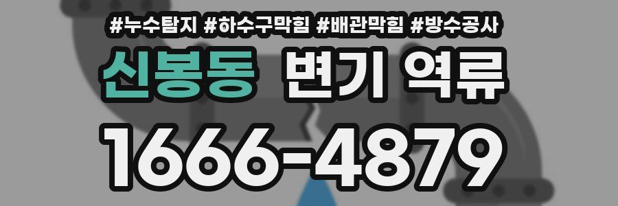 신봉동 변기 역류