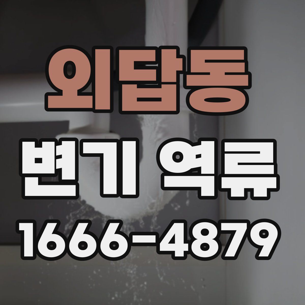 외답동 변기 역류