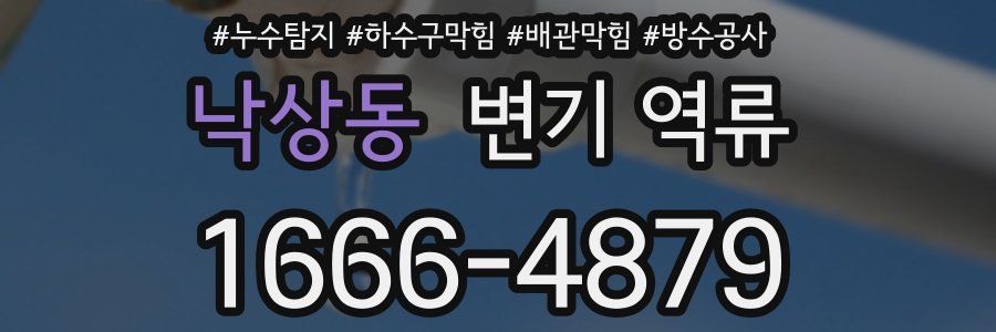 낙상동 변기 역류