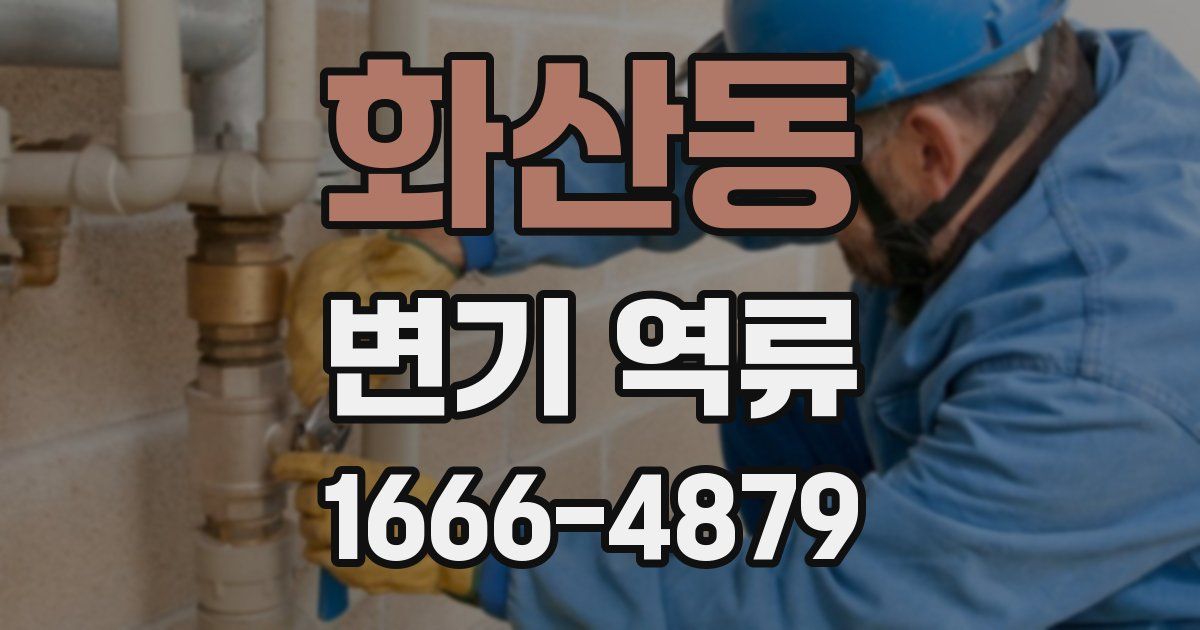 화산동 변기 역류