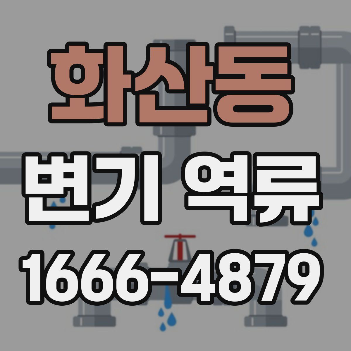 화산동 변기 역류