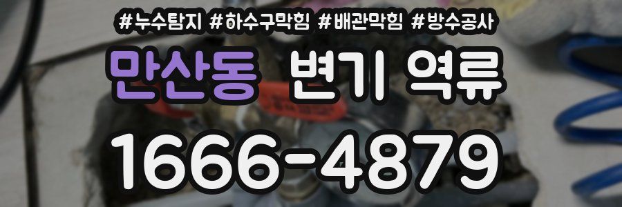 만산동 변기 역류