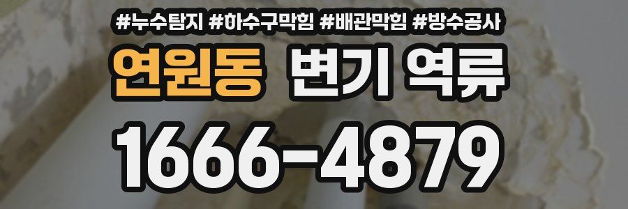 연원동 변기 역류