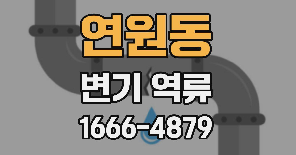 연원동 변기 역류