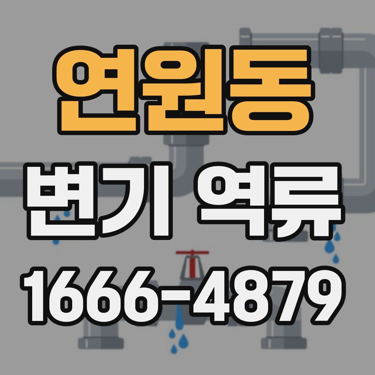 연원동 변기 역류