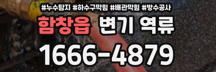 함창읍 변기 역류