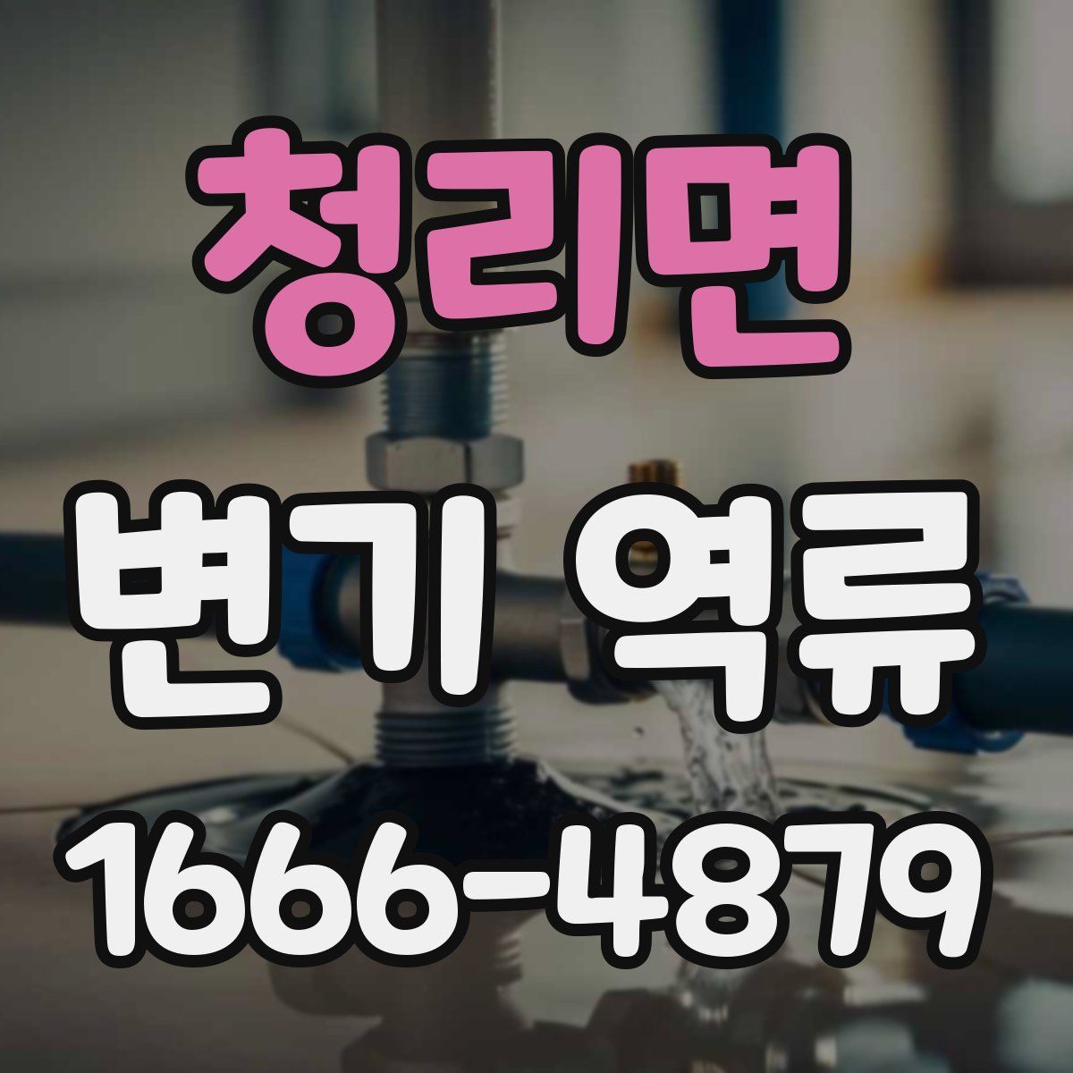 청리면 변기 역류