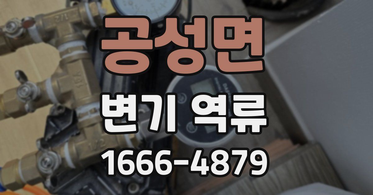 공성면 변기 역류