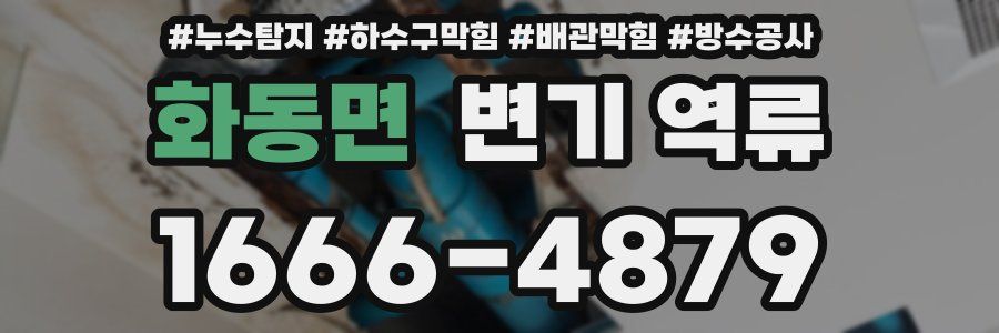 화동면 변기 역류