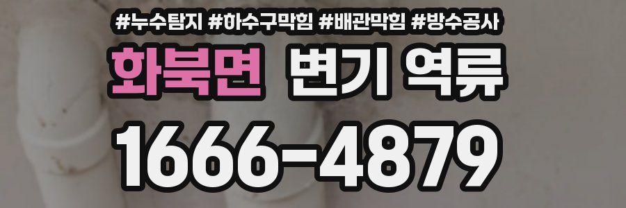 화북면 변기 역류