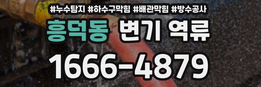 흥덕동 변기 역류
