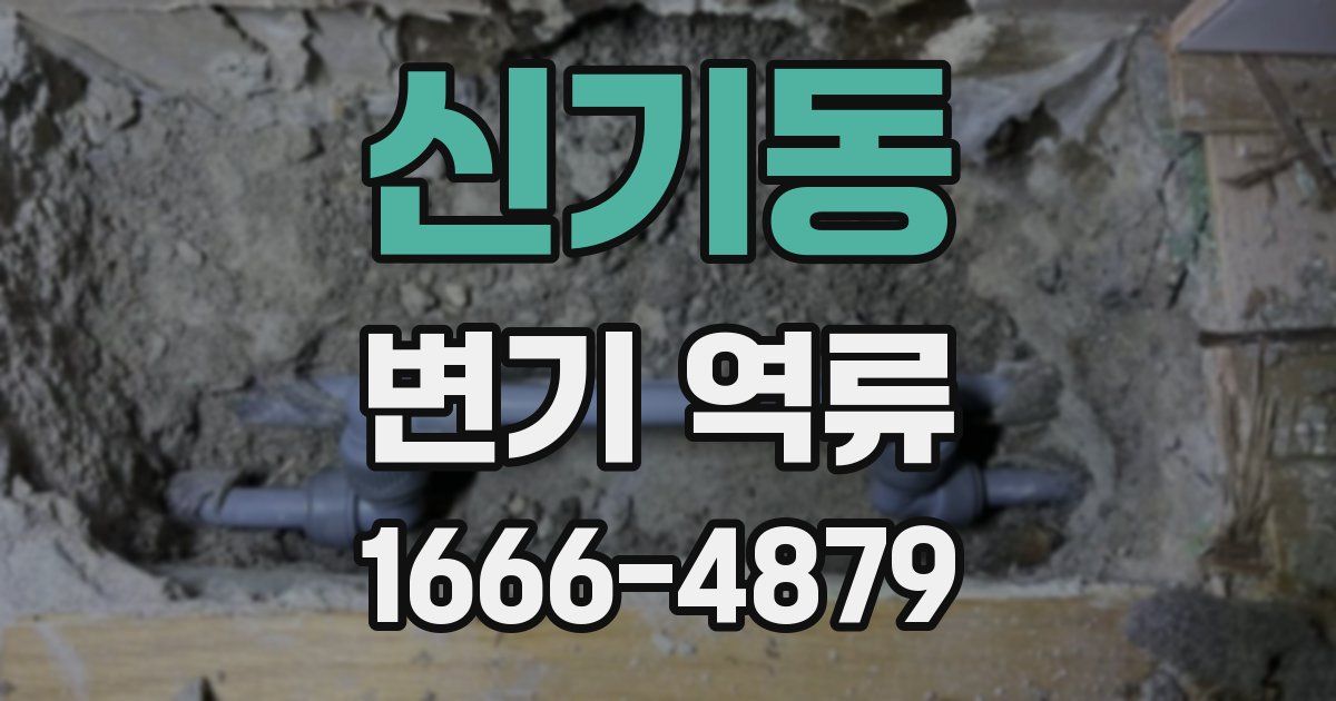 신기동 변기 역류
