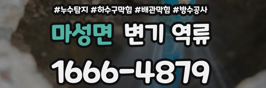 마성면 변기 역류
