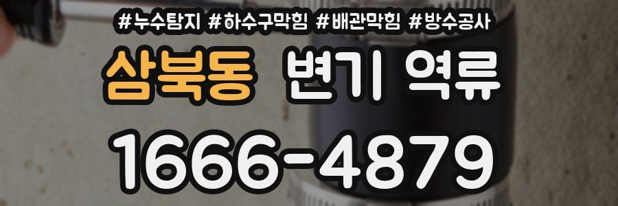 삼북동 변기 역류