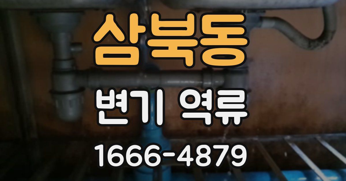삼북동 변기 역류