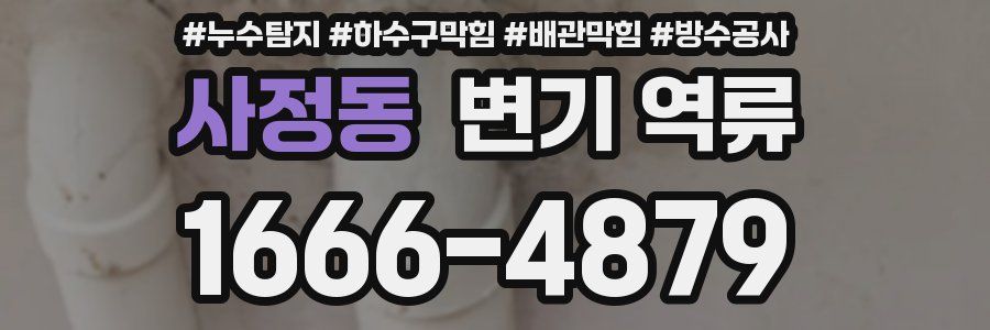 사정동 변기 역류