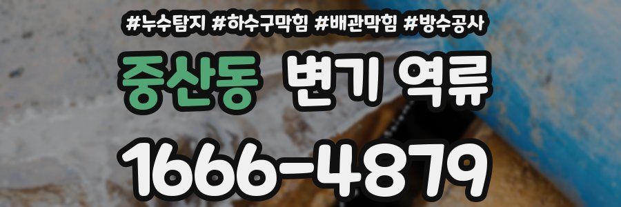 중산동 변기 역류