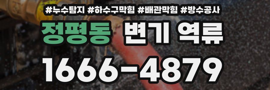 정평동 변기 역류