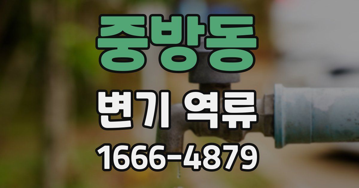 중방동 변기 역류