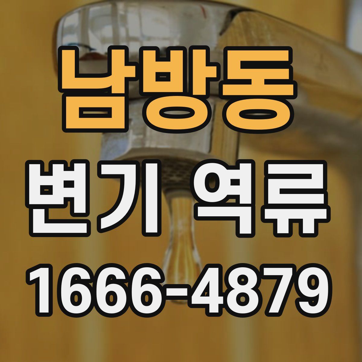 남방동 변기 역류
