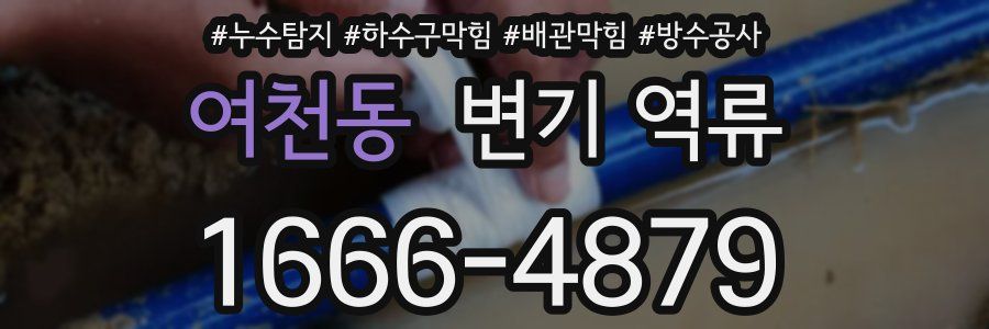 여천동 변기 역류