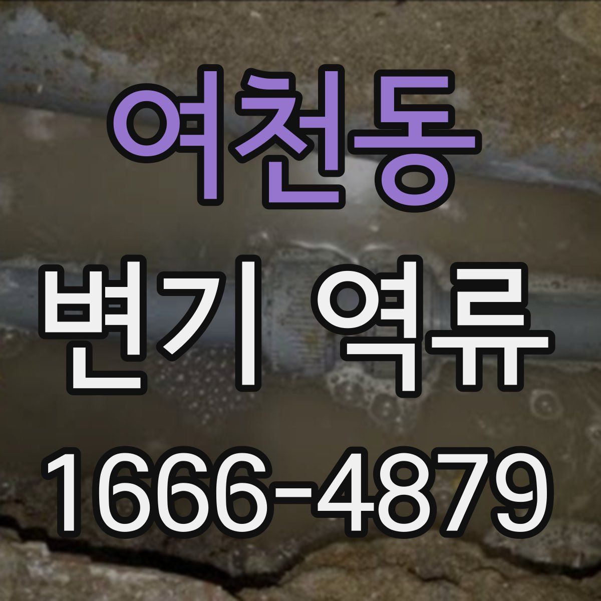 여천동 변기 역류