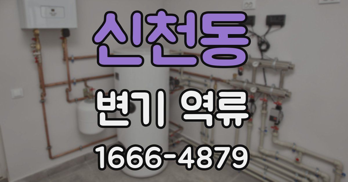 신천동 변기 역류