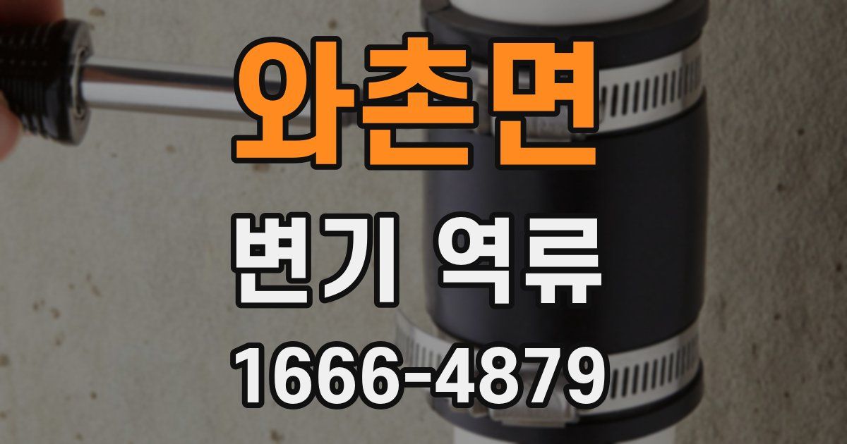 와촌면 변기 역류