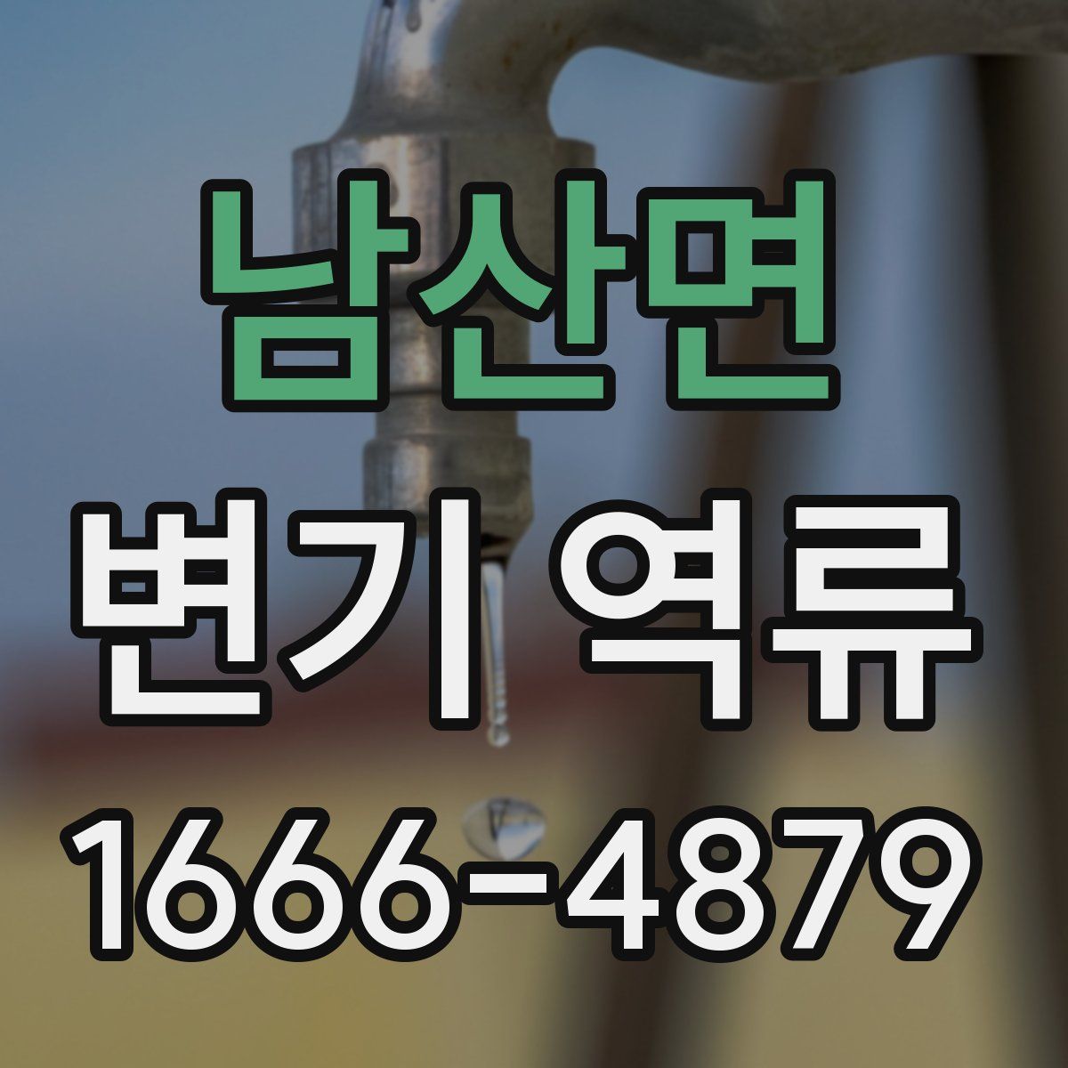 남산면 변기 역류