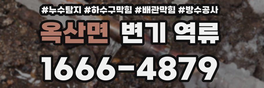 옥산면 변기 역류
