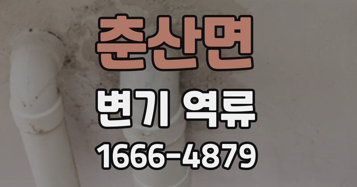 춘산면 변기 역류