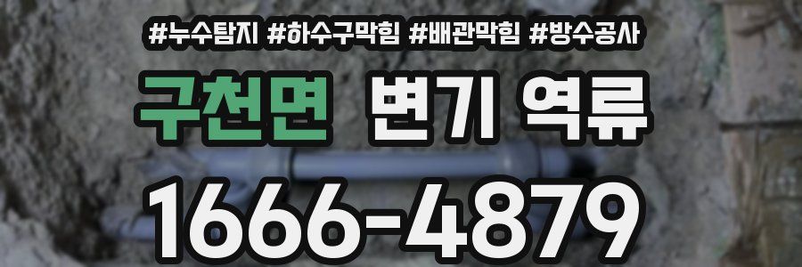 구천면 변기 역류
