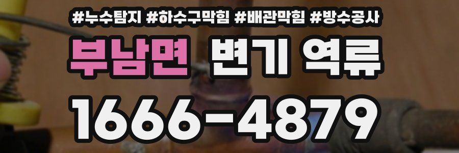 부남면 변기 역류