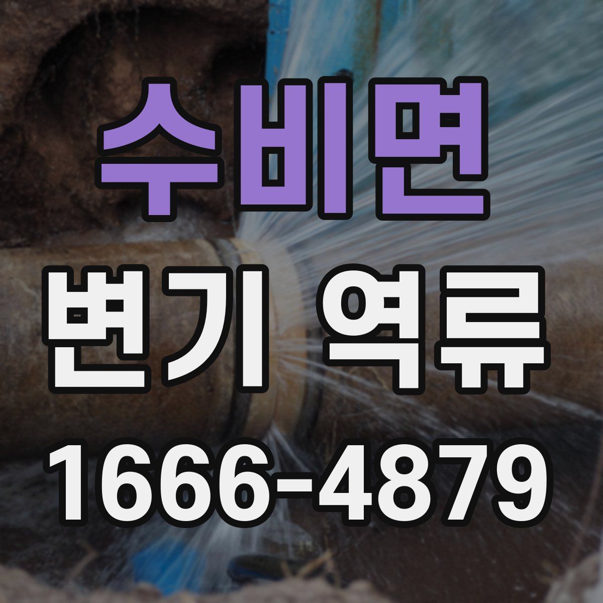 수비면 변기 역류