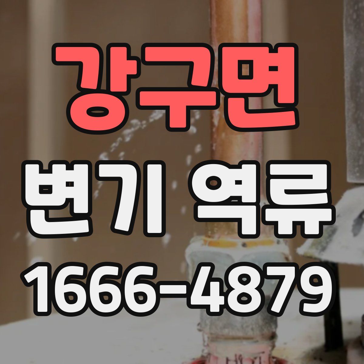 강구면 변기 역류
