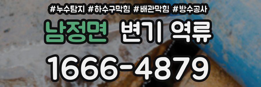 남정면 변기 역류
