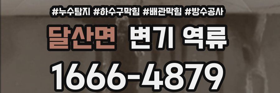 달산면 변기 역류